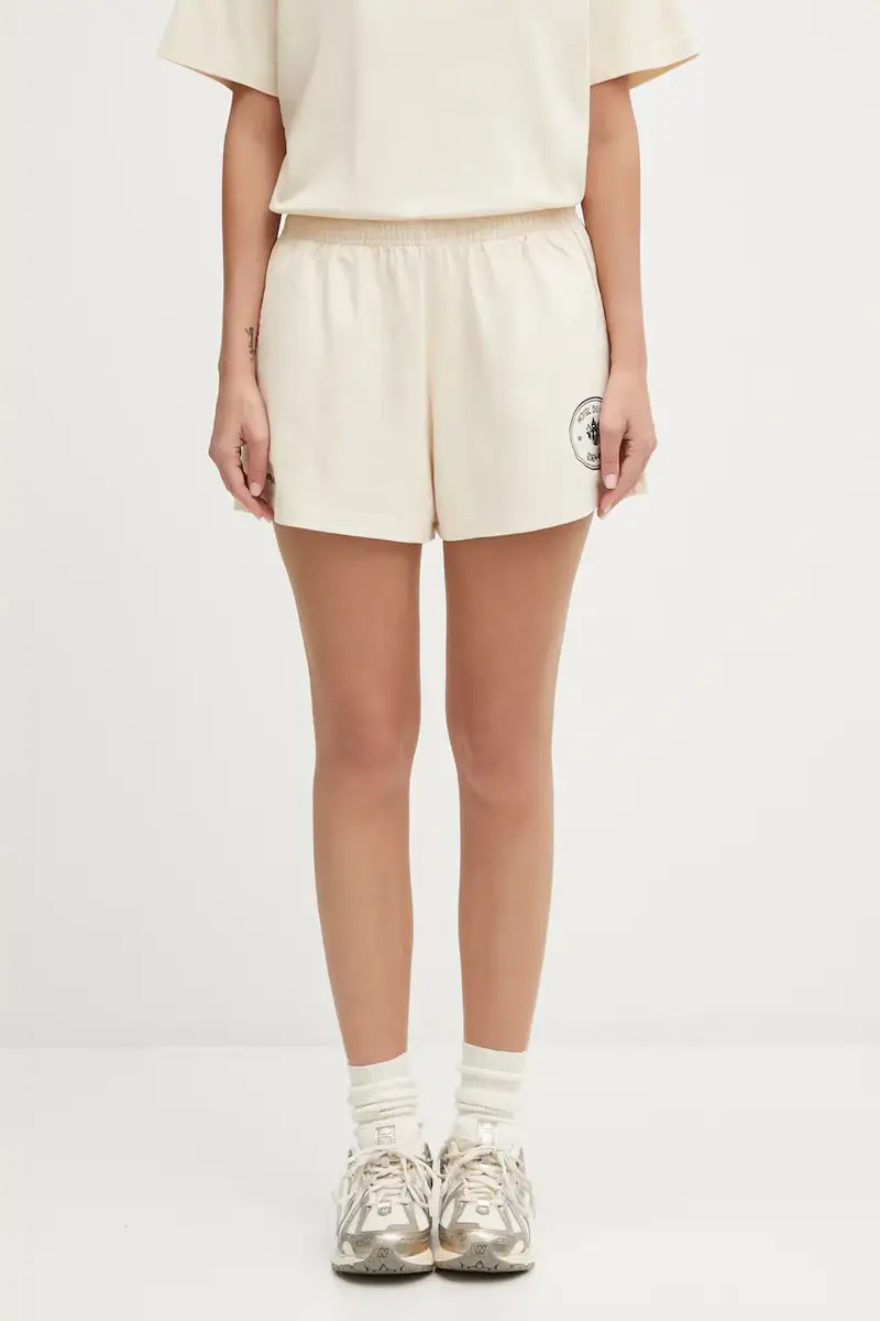 pantaloncini in cotone Eden Crest Embroidered Disco donna colore beige SH03760666CR01