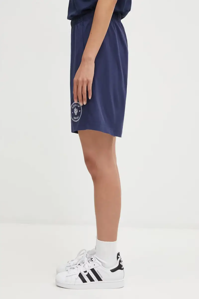 pantaloncini in cotone Eden Crest Embroidered Gym colore blu navy con applicazione SH03960666BL106 miniatura 4