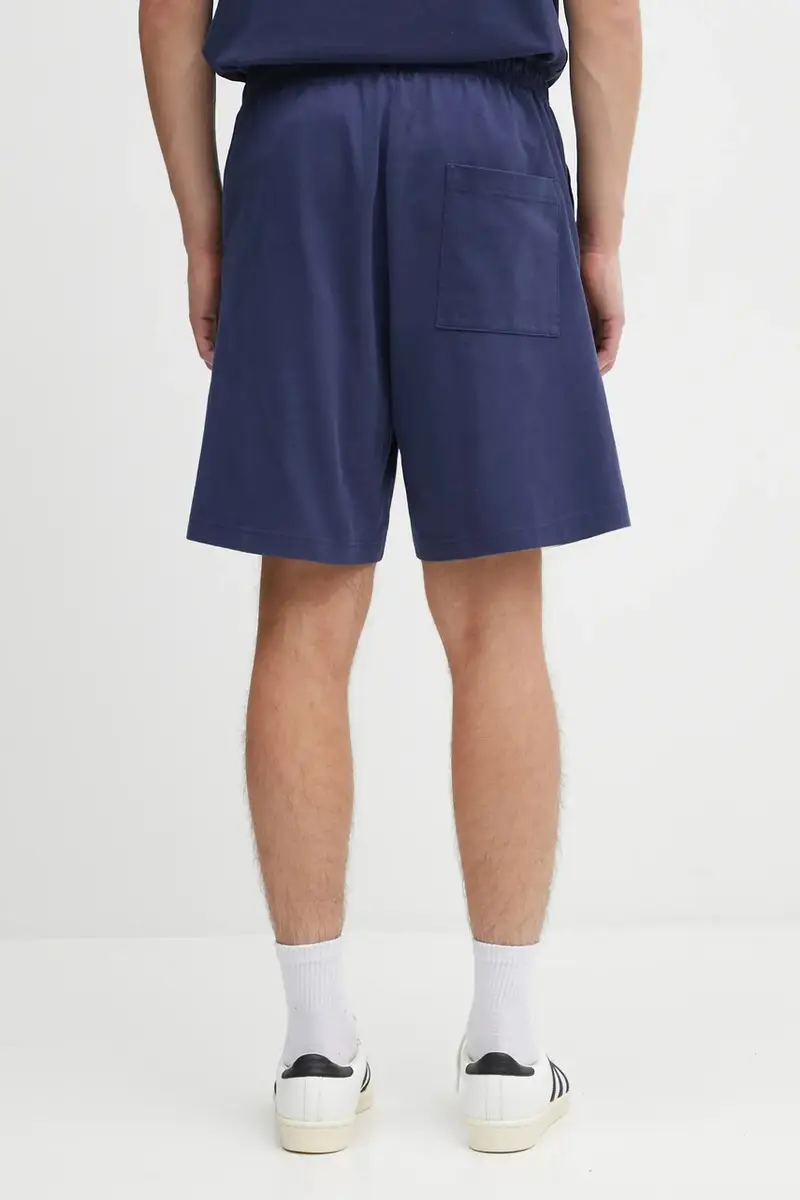 pantaloncini in cotone Eden Crest Embroidered Gym colore blu navy con applicazione SH03960666BL106 miniatura 5