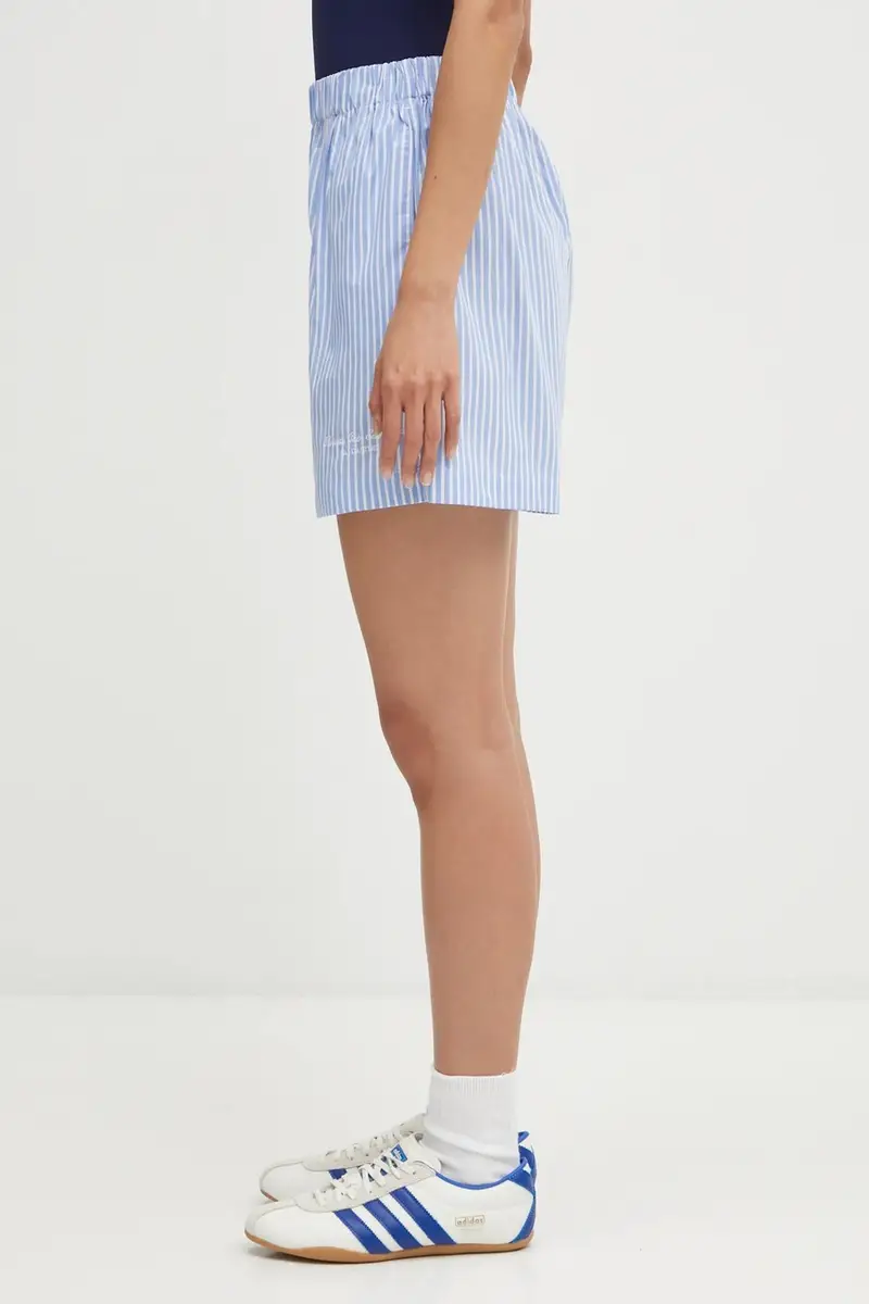 pantaloncini in cotone Eden Script Poplin donna colore blu SH01260673ST61 miniatura 2