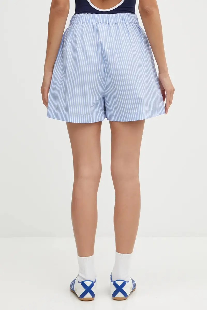 pantaloncini in cotone Eden Script Poplin donna colore blu SH01260673ST61 miniatura 3