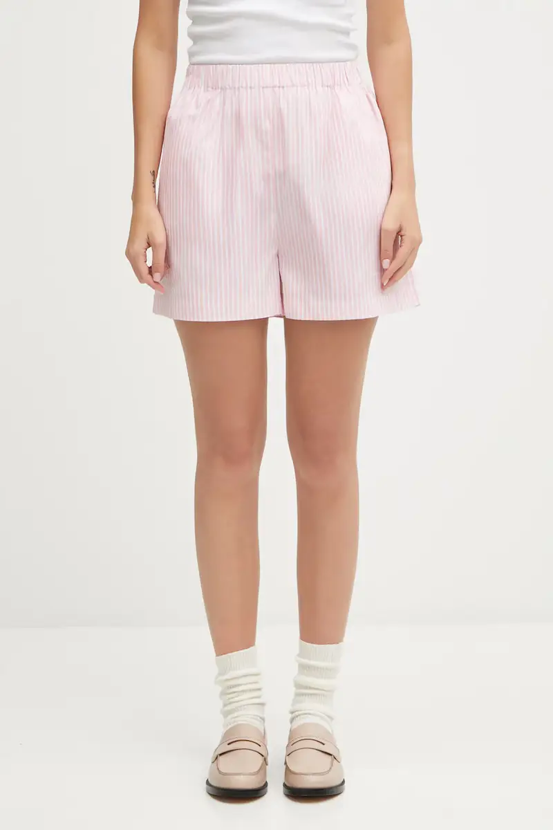 pantaloncini in cotone Eden Script Poplin donna colore rosa SH01260673ST64