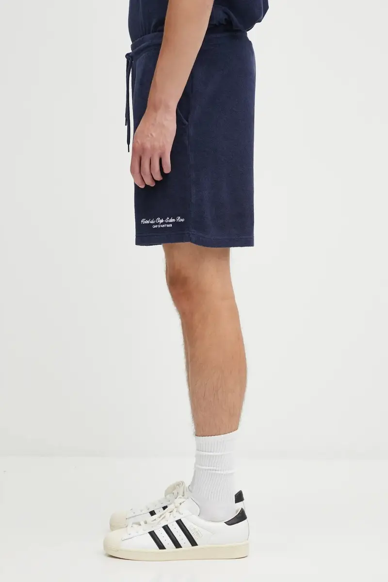 pantaloncini in cotone Eden Script Terry colore blu navy SH02760673BL106 miniatura 3