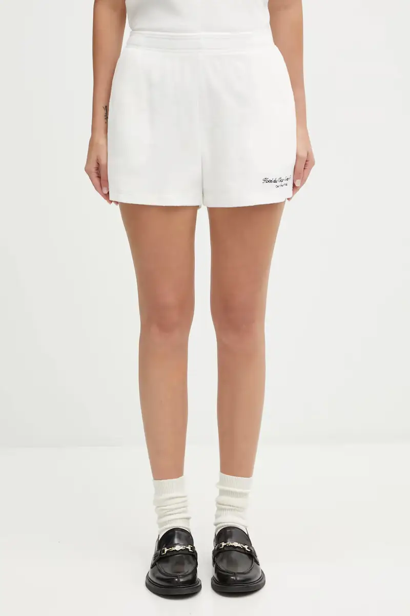 pantaloncini in cotone Eden Script Terry donna colore bianco SH00160673WH01