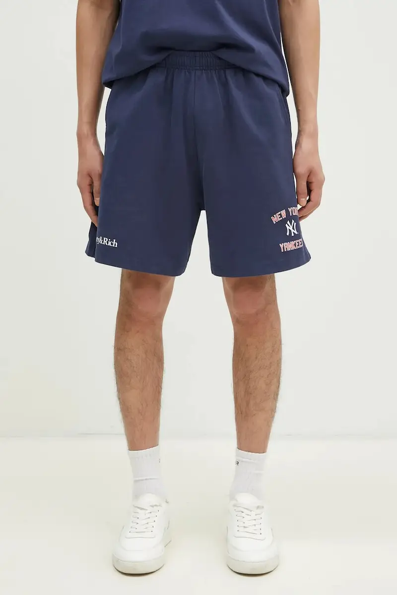 pantaloncini in cotone Home Run Gym colore blu navy SH039505300BL32