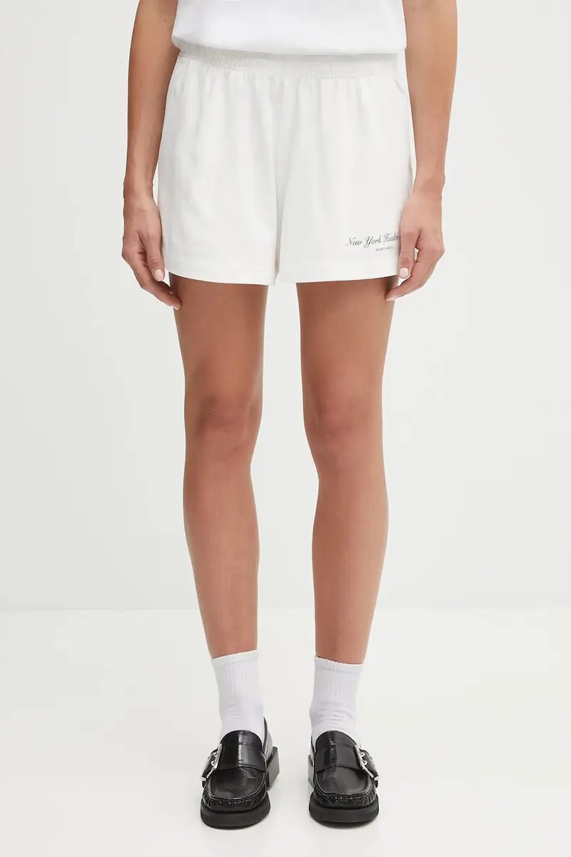 pantaloncini in cotone Ny Health Club Disco donna colore bianco SH037602043WH01