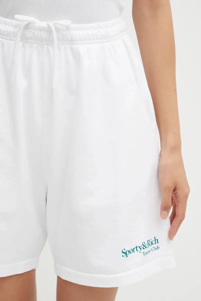 pantaloncini in cotone Play Tennis Gym colore bianco SH039621425WH01 miniatura 4