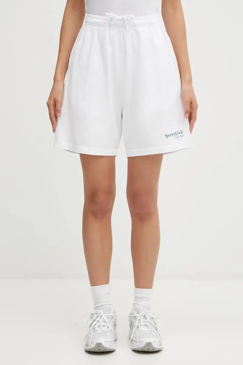 pantaloncini in cotone Play Tennis Gym colore bianco SH039621425WH01