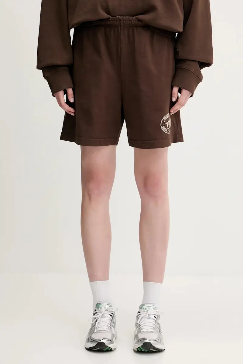 pantaloncini in cotone Riding Club Gym donna colore marrone SH039612244BR03