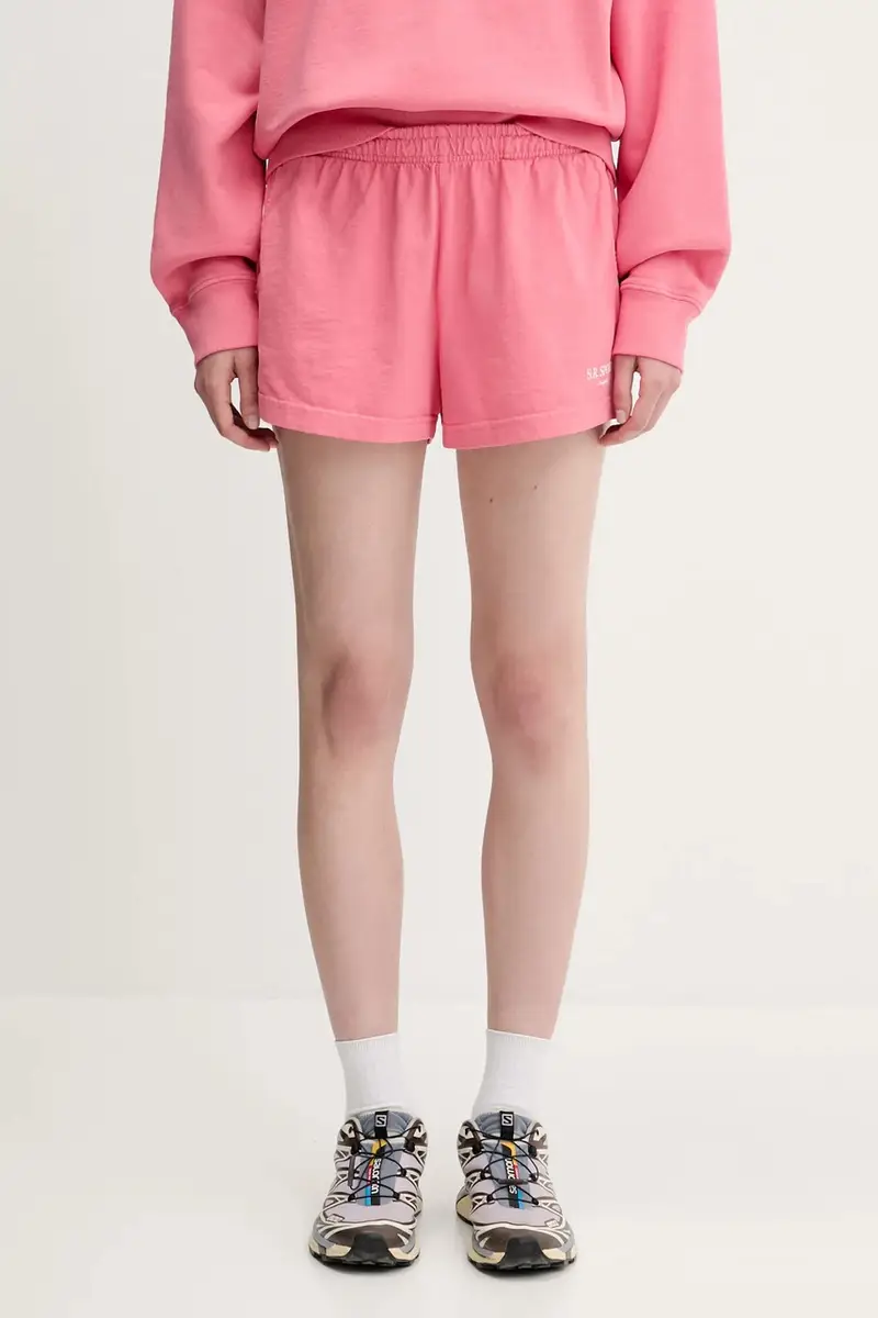 pantaloncini in cotone Sr Sport Disco donna colore rosa SH037612304P139