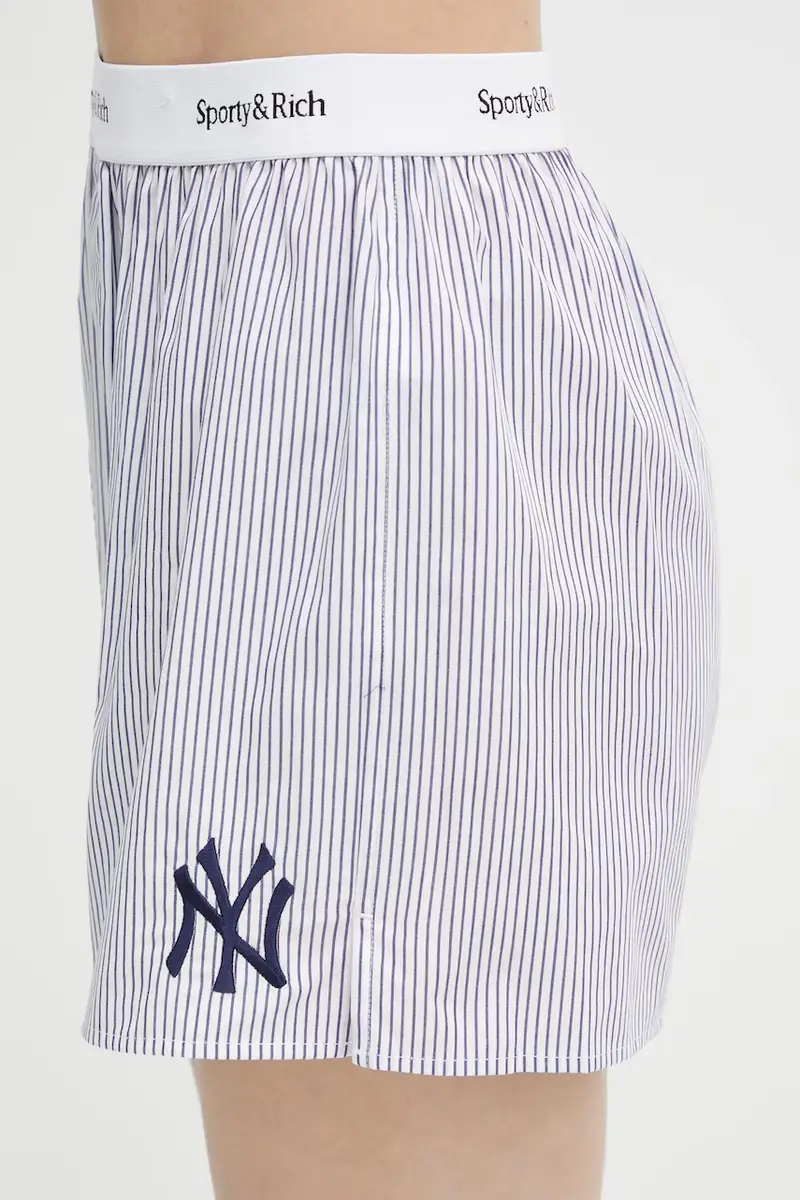 pantaloncini in cotone Yankees Serif donna colore blu SH004623631ST09 miniatura 4