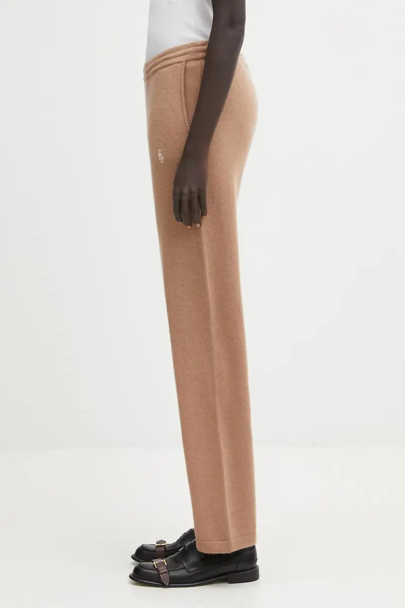 pantaloni in lana SRC Cashmere donna colore marrone PA02764302BE02 miniatura 2