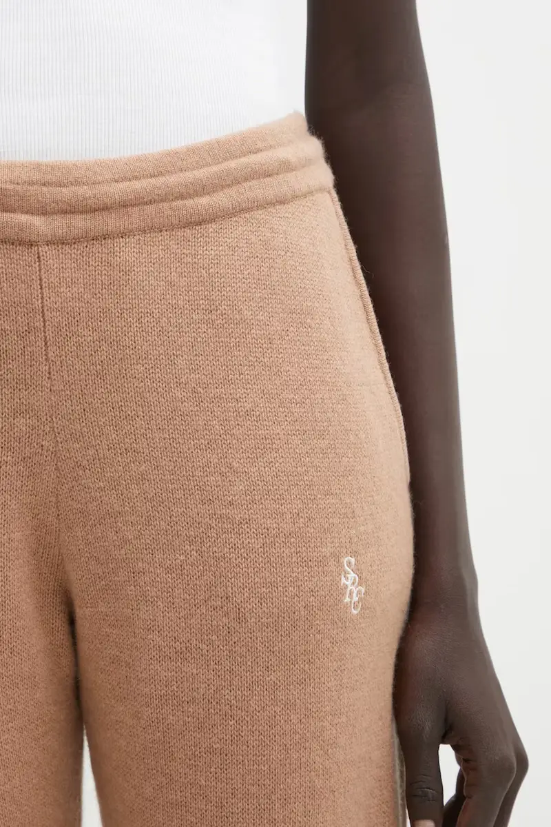 pantaloni in lana SRC Cashmere donna colore marrone PA02764302BE02 miniatura 4