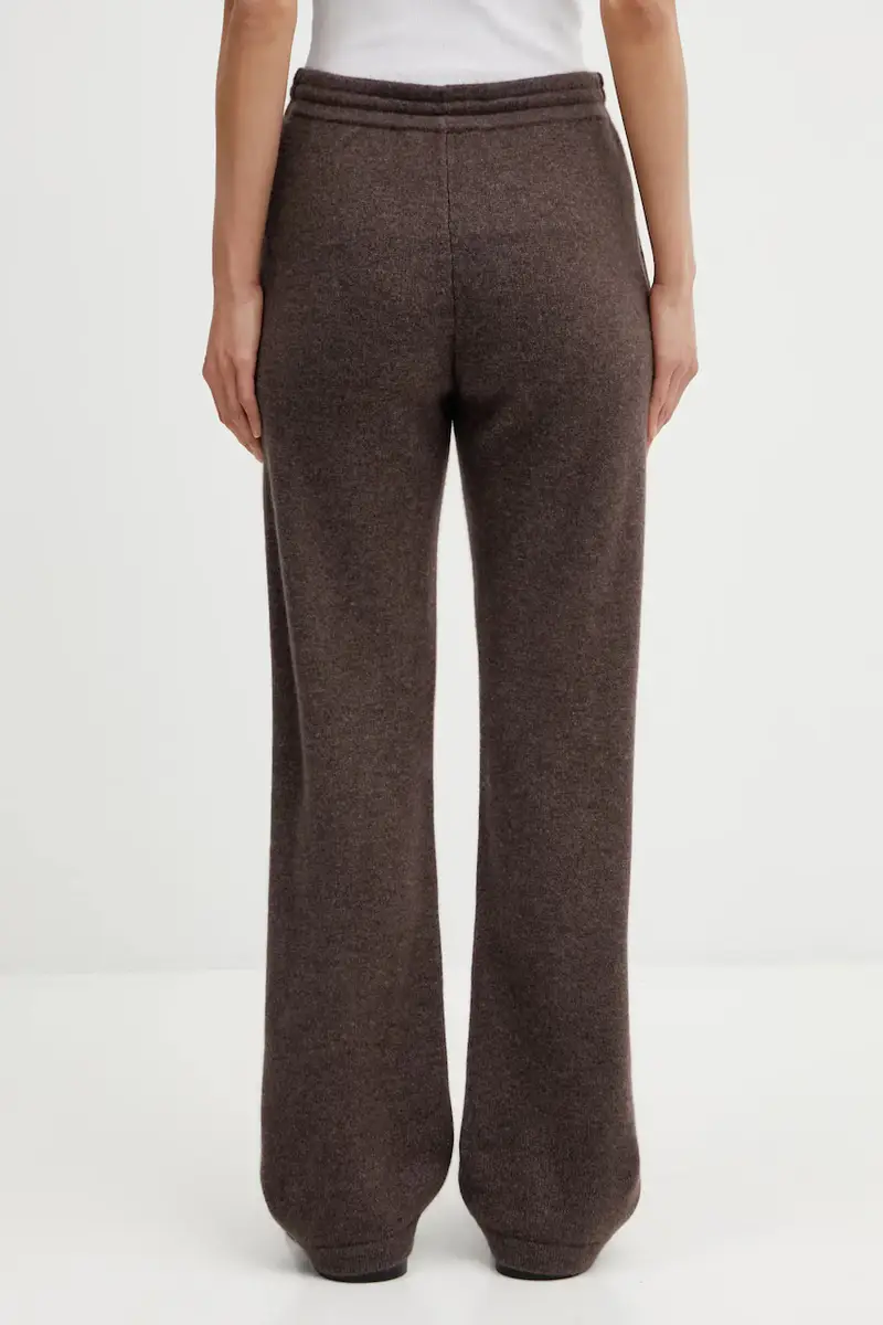 pantaloni in lana SRC Cashmere Marrone miniatura 3