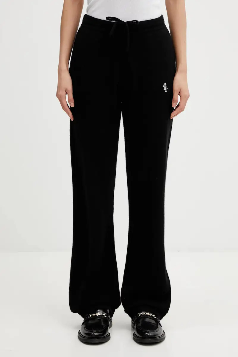 pantaloni in lana SRC Cashmere Nero