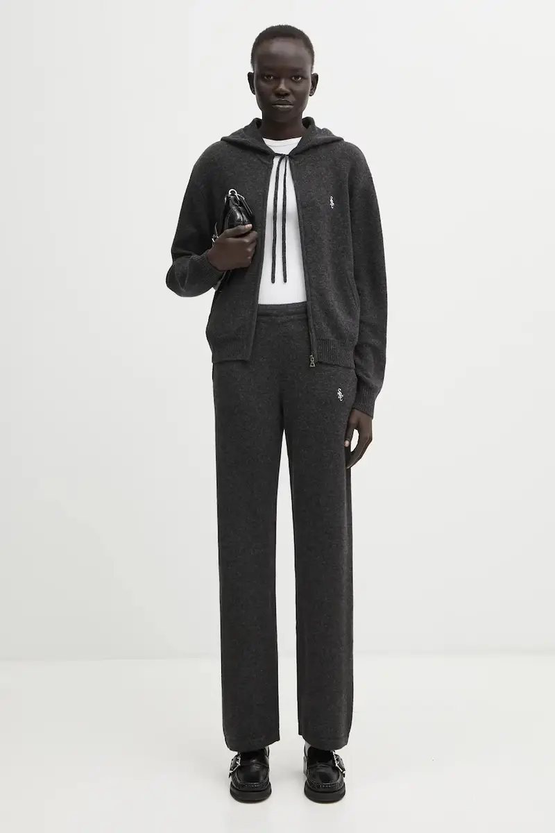 pantaloni SRC Cashmere donna colore grigio PA02764302GY11 miniatura 5