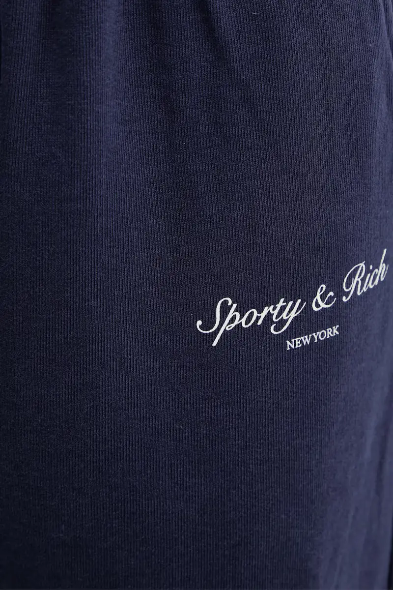 pantaloni tuta di cotone Syracuse Blu navy miniatura 4