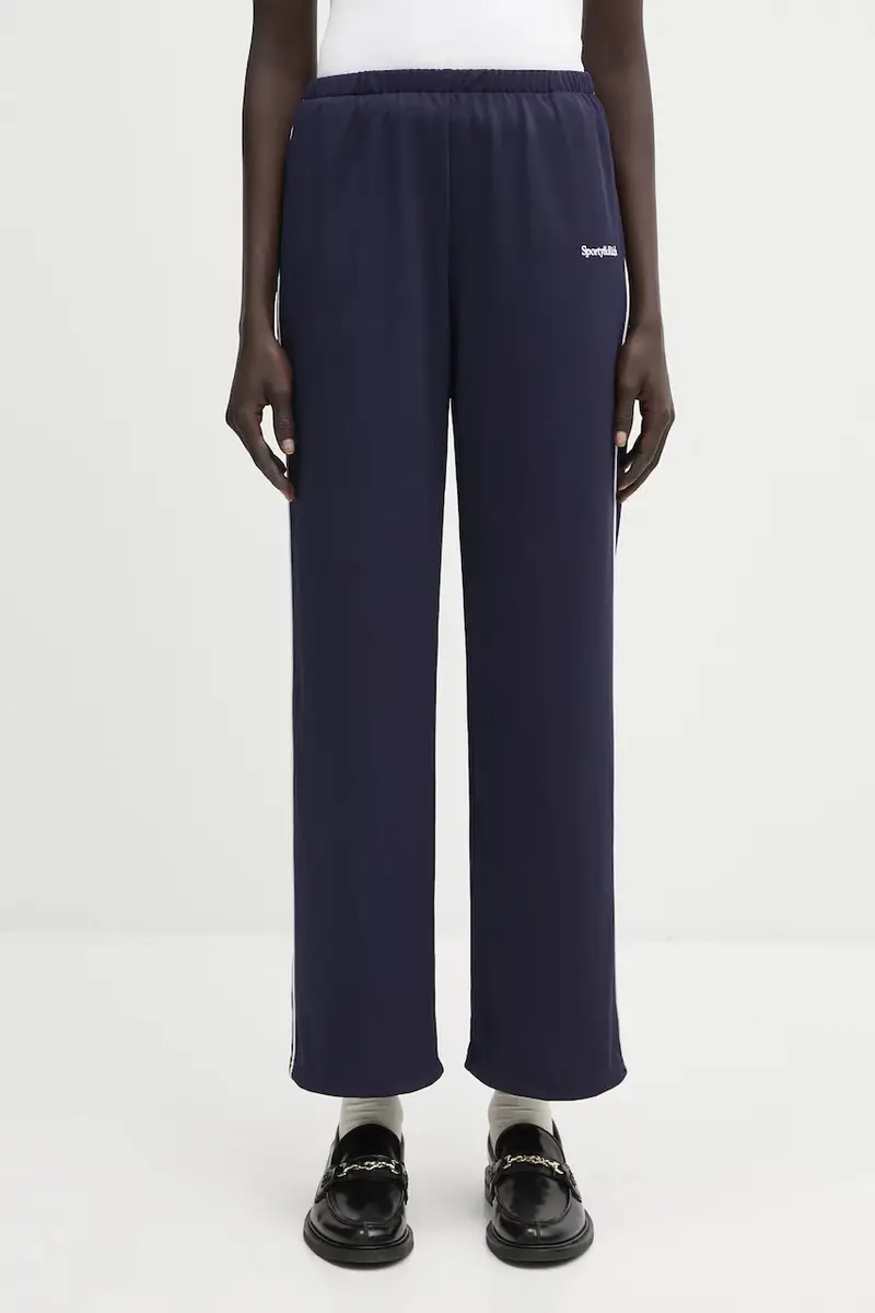 pantaloni tuta Serif Logo Retro Track donna colore blu navy con applicazione PA05464300BL107