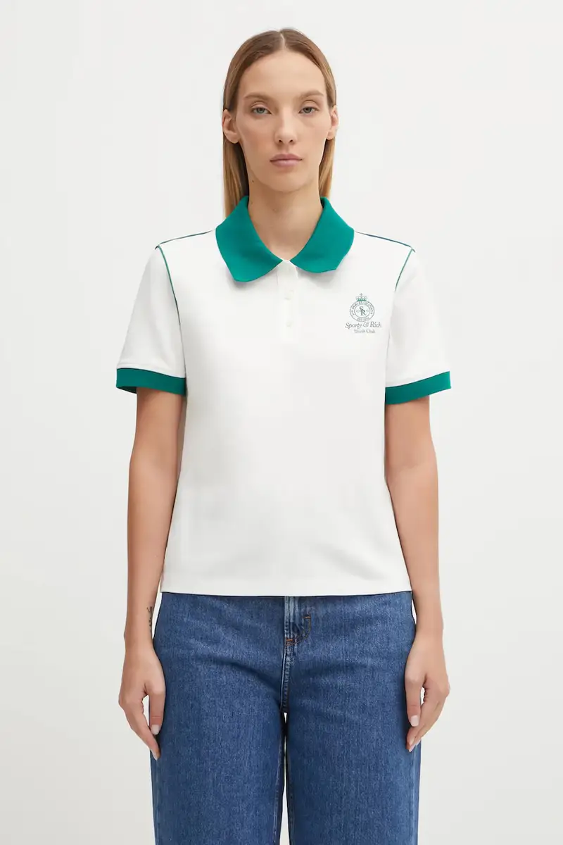 Sporty & Rich Polo Donna Bianco 3241588
