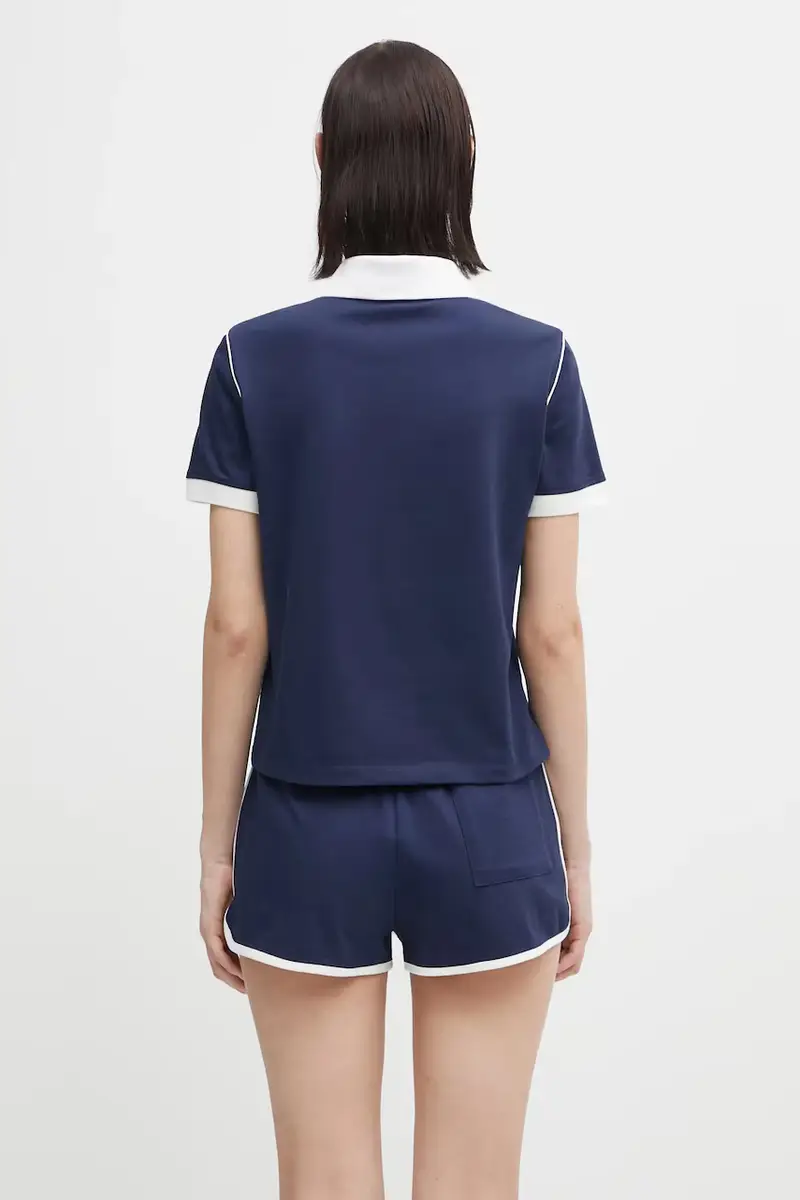 Sporty & Rich Polo Donna Blu 3171502 miniatura 3