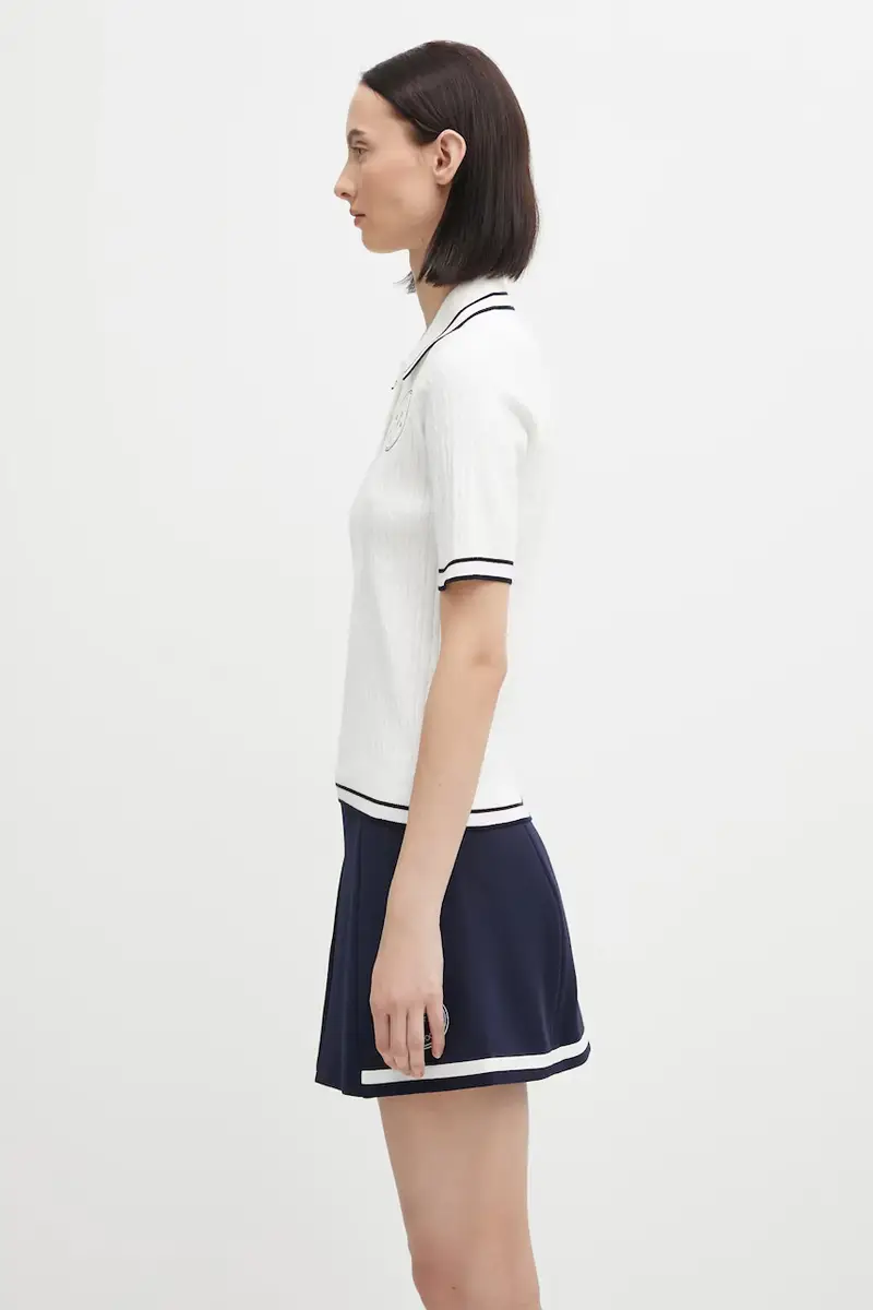 Sporty & Rich Polo Donna Bianco 3171163 miniatura 2