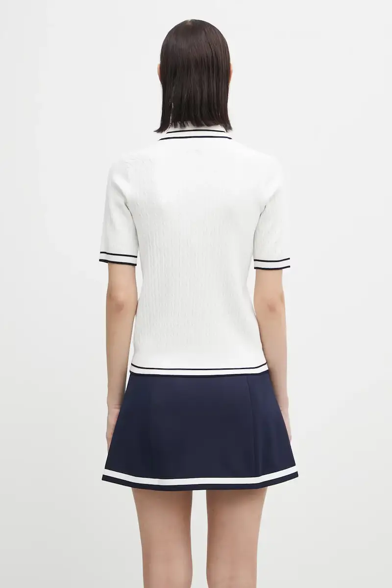 Sporty & Rich Polo Donna Bianco 3171163 miniatura 3