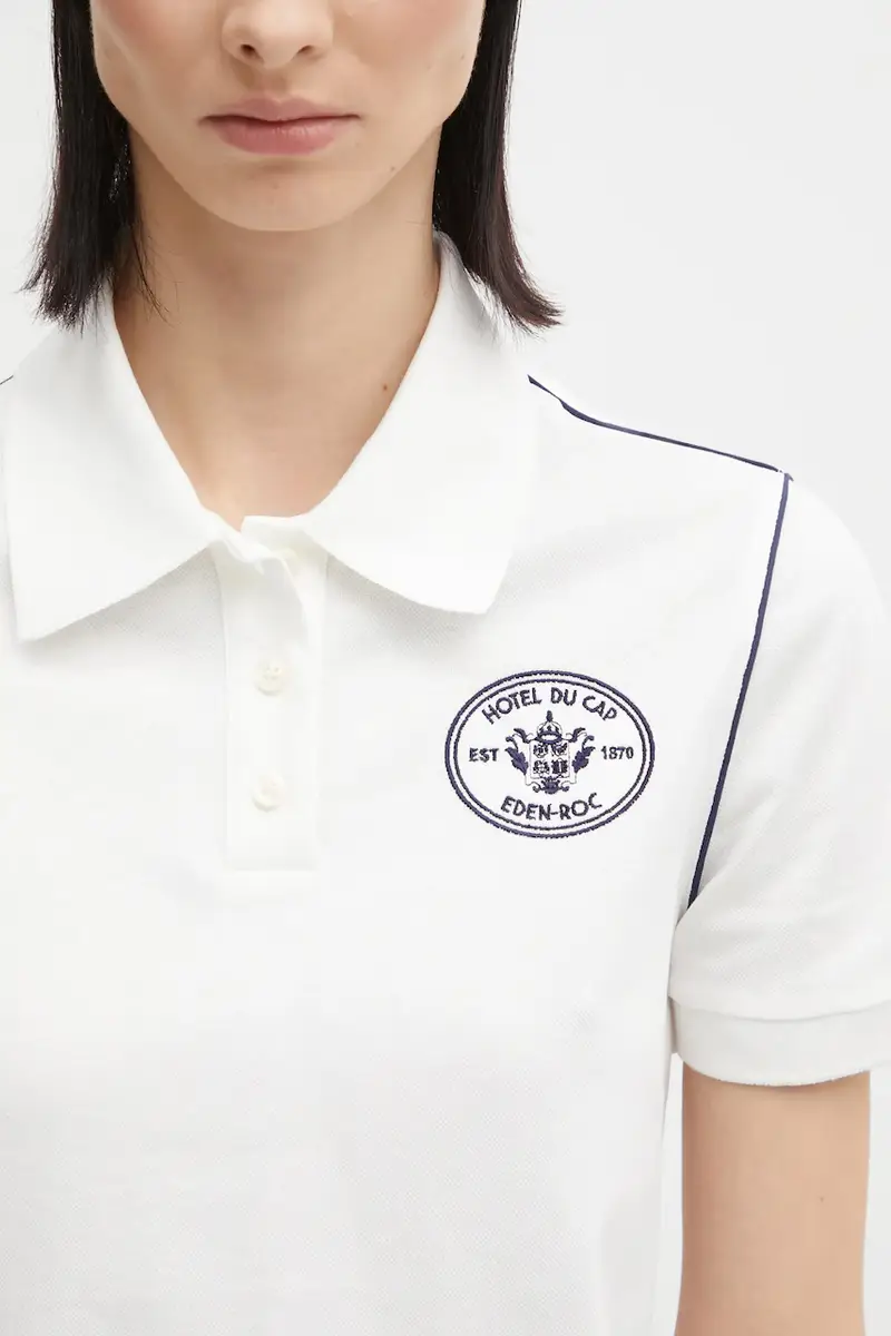 Sporty & Rich Polo Donna Bianco 3171169 miniatura 4