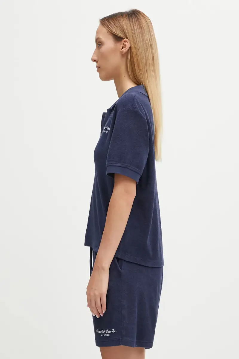 Sporty & Rich Polo Donna Blu 3171509 miniatura 2