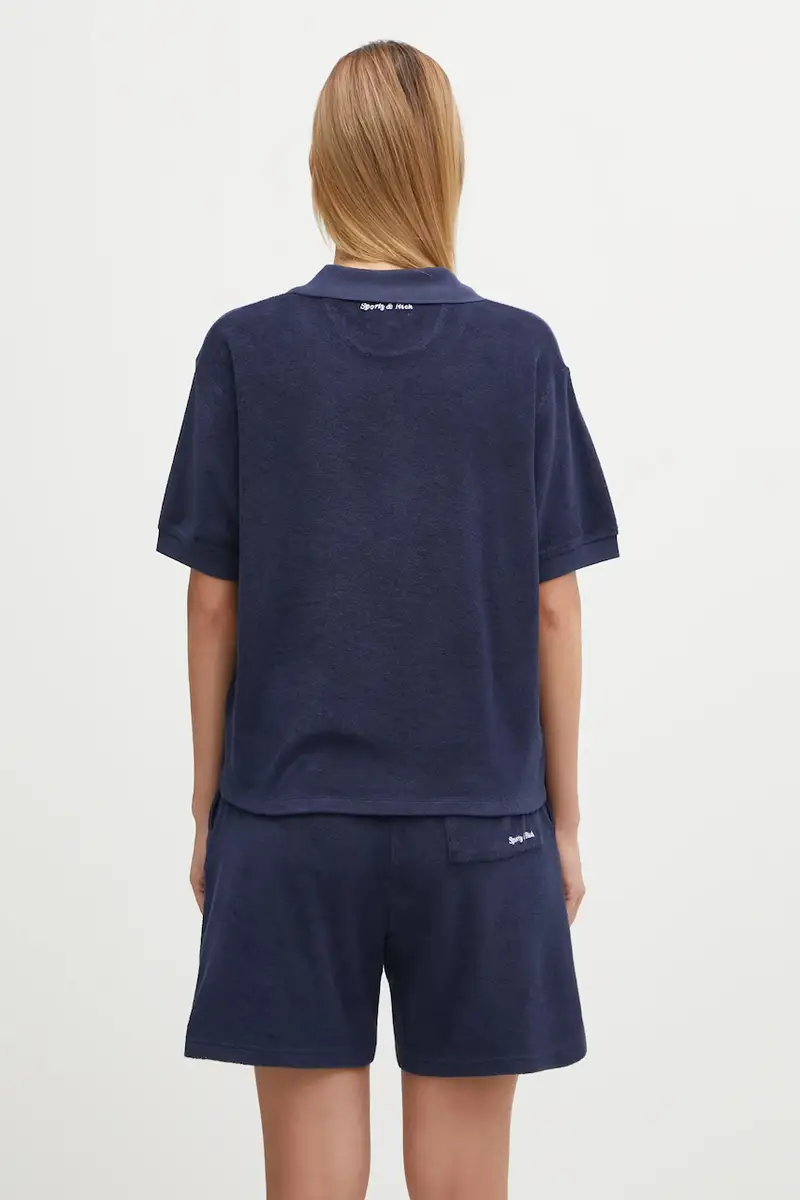 Sporty & Rich Polo Donna Blu 3171509 miniatura 3