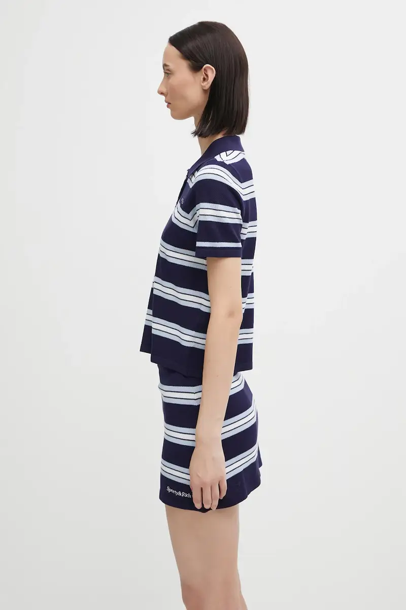 Sporty & Rich Polo Donna Blu 3171494 miniatura 2