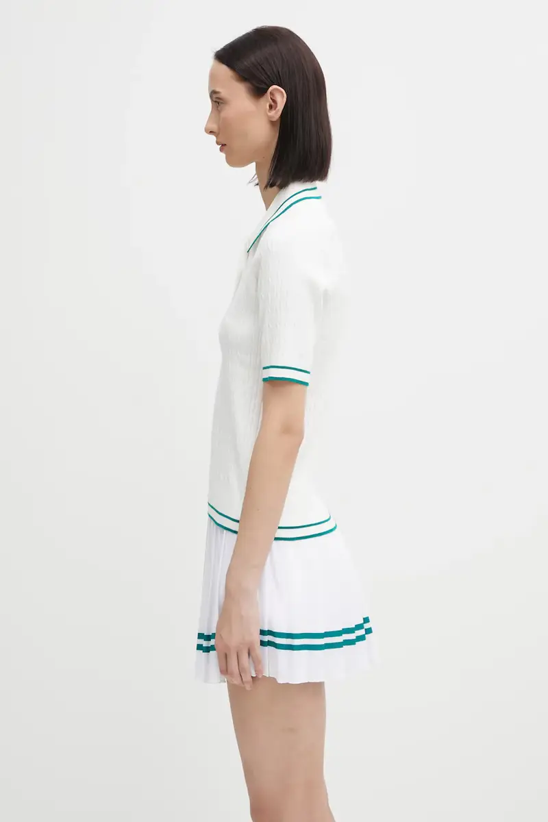 Sporty & Rich Polo Donna Bianco 3171165 miniatura 2