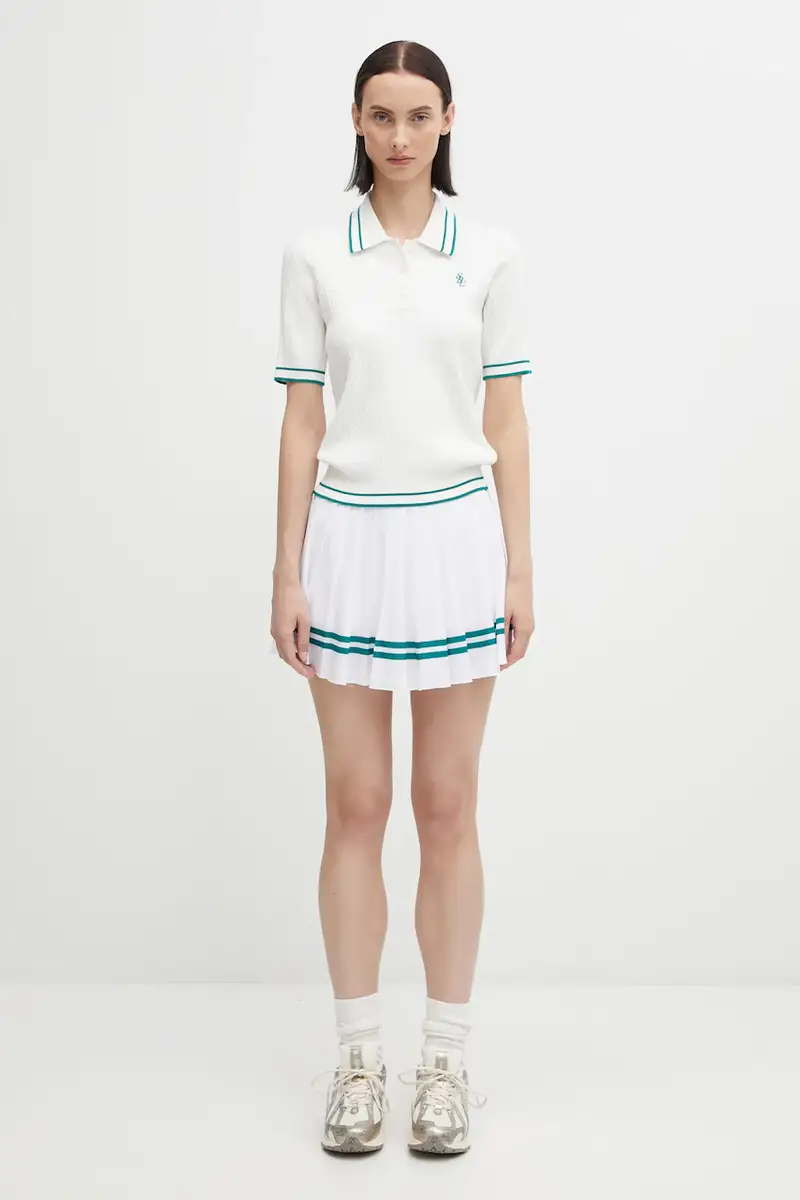 Sporty & Rich Polo Donna Bianco 3171165 miniatura 5