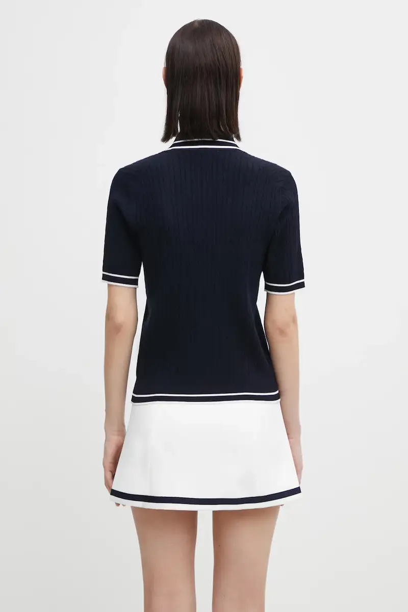 Sporty & Rich Polo Donna Blu 3171496 miniatura 3
