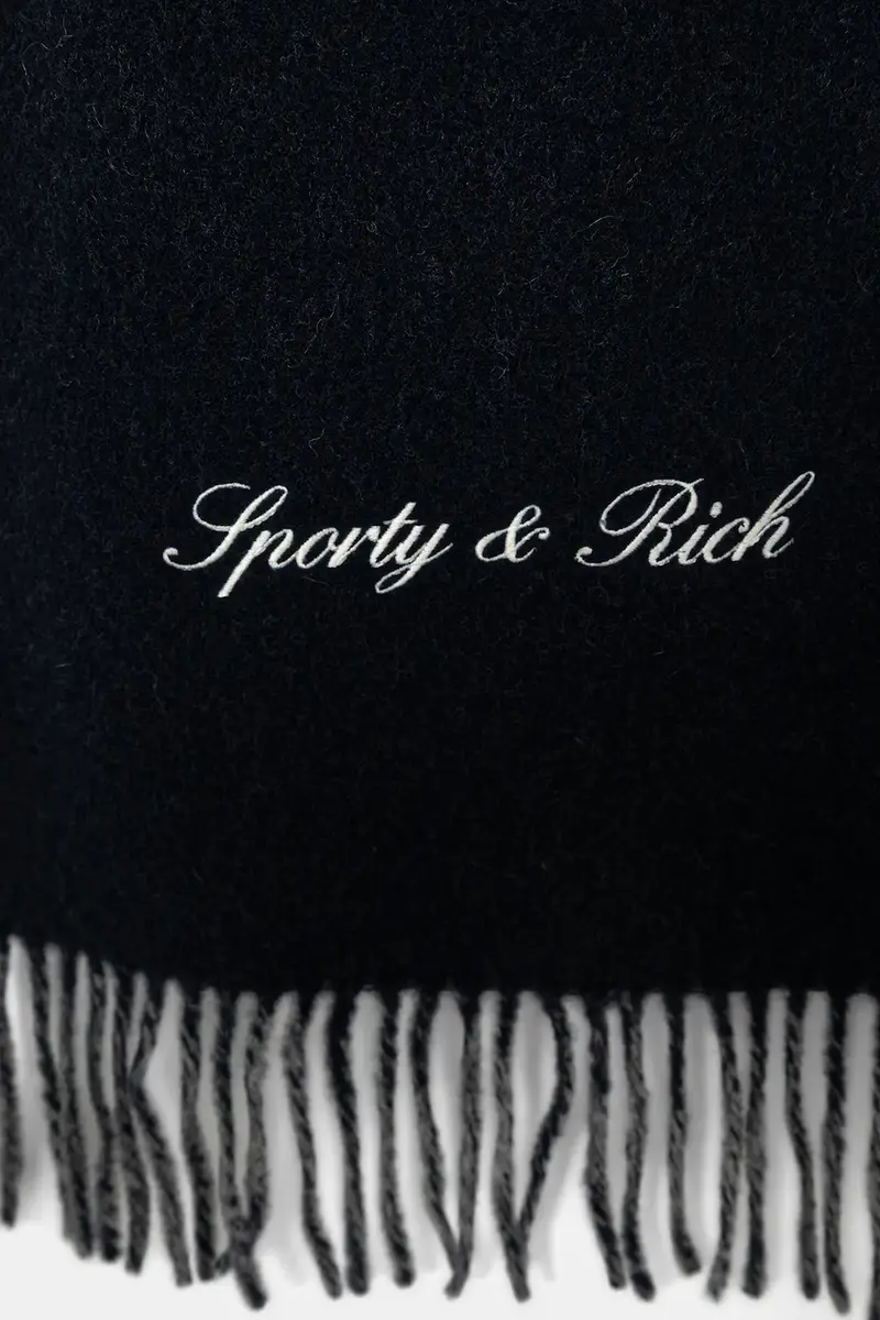 sciarpa in lana Signature Logo Duo Grigio miniatura 2