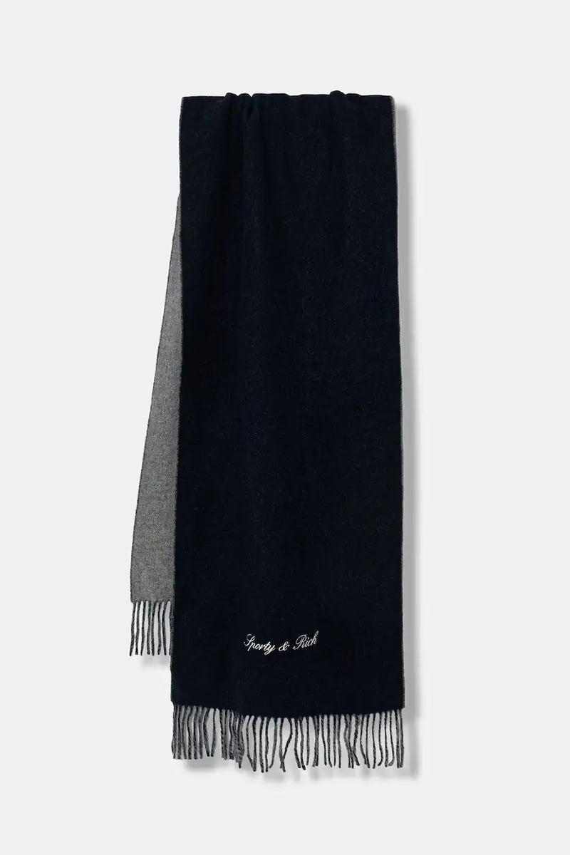 sciarpa in lana Signature Logo Duo Grigio