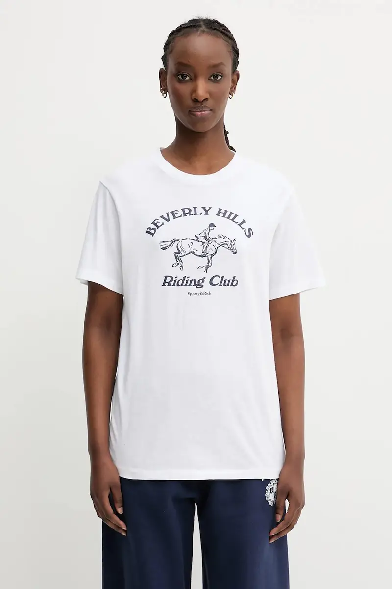 Sporty & Rich T-shirt Donna Bianco 2244894