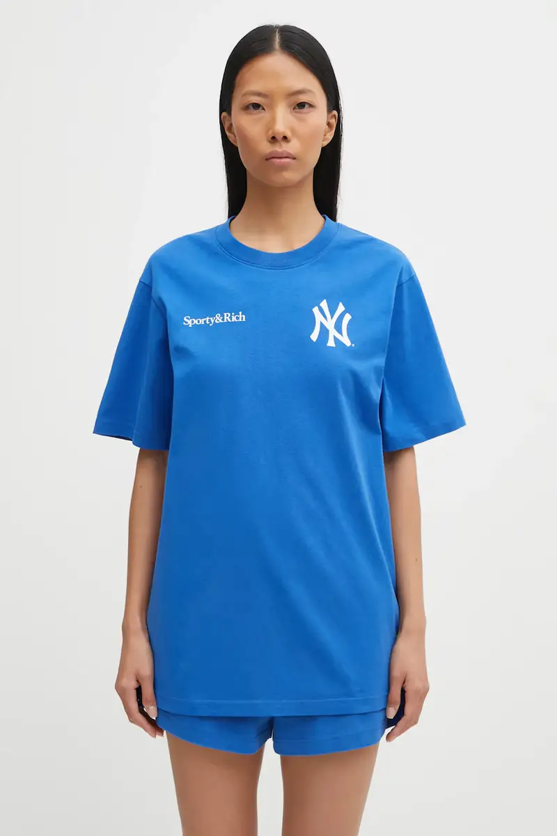 Sporty & Rich T-shirt Donna Blu 3376304