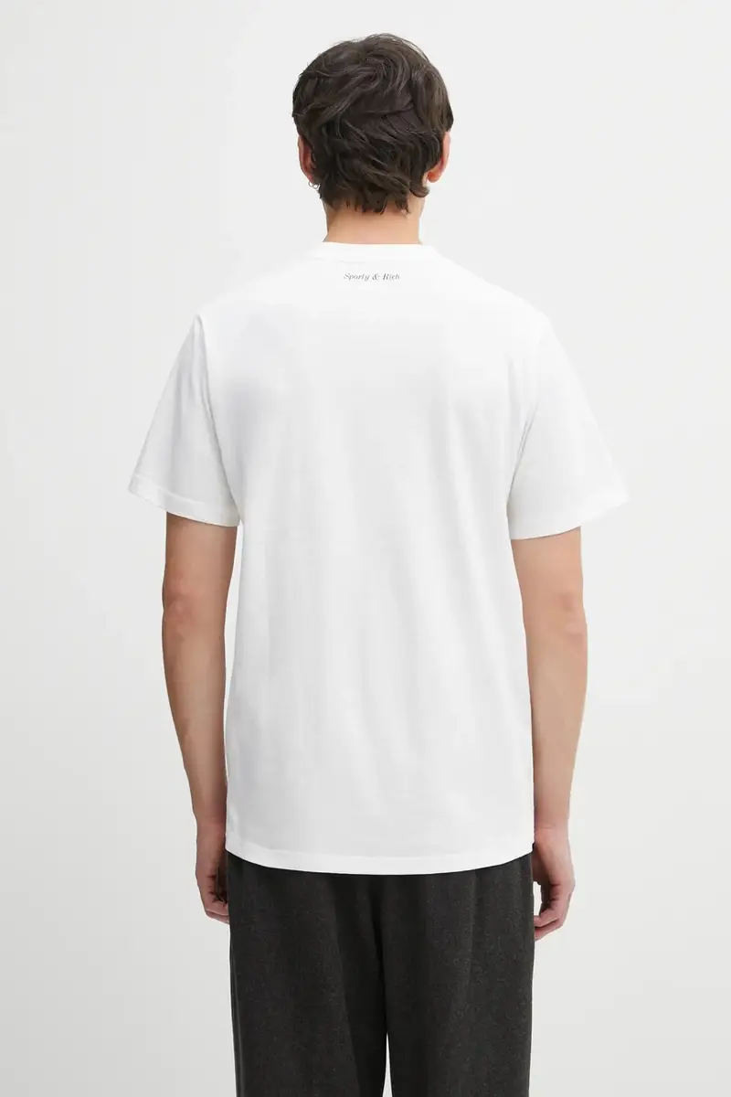 t-shirt in cotone Eden Crest colore bianco TO04360666WH01 miniatura 5