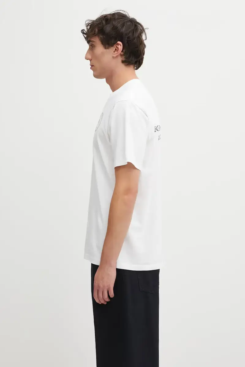 t-shirt in cotone Eden Crest Kennedy colore bianco TO043501621WH01 miniatura 2