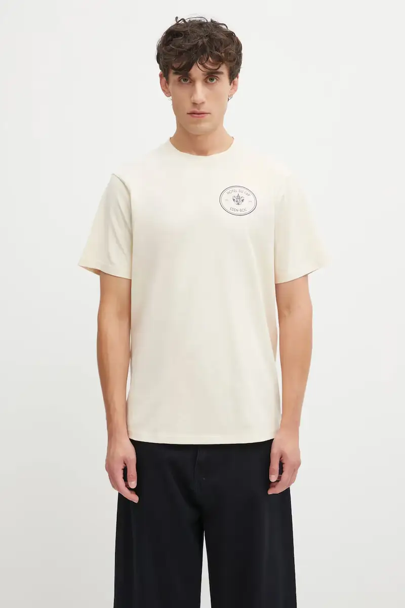 t-shirt in cotone Kennedy Crest colore beige TO04360666CR01