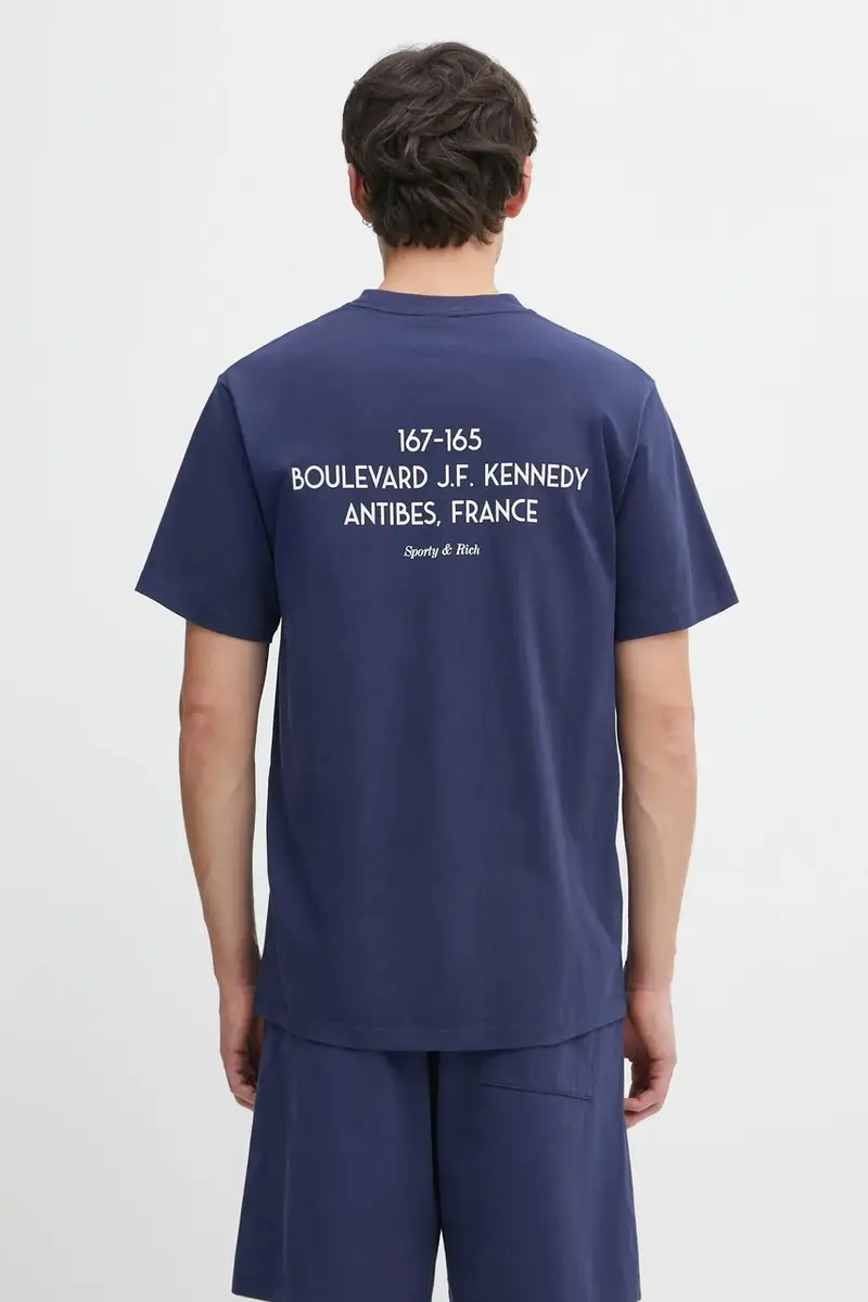 t-shirt in cotone Kennedy Crest colore blu navy TO04360666BL106 miniatura 5