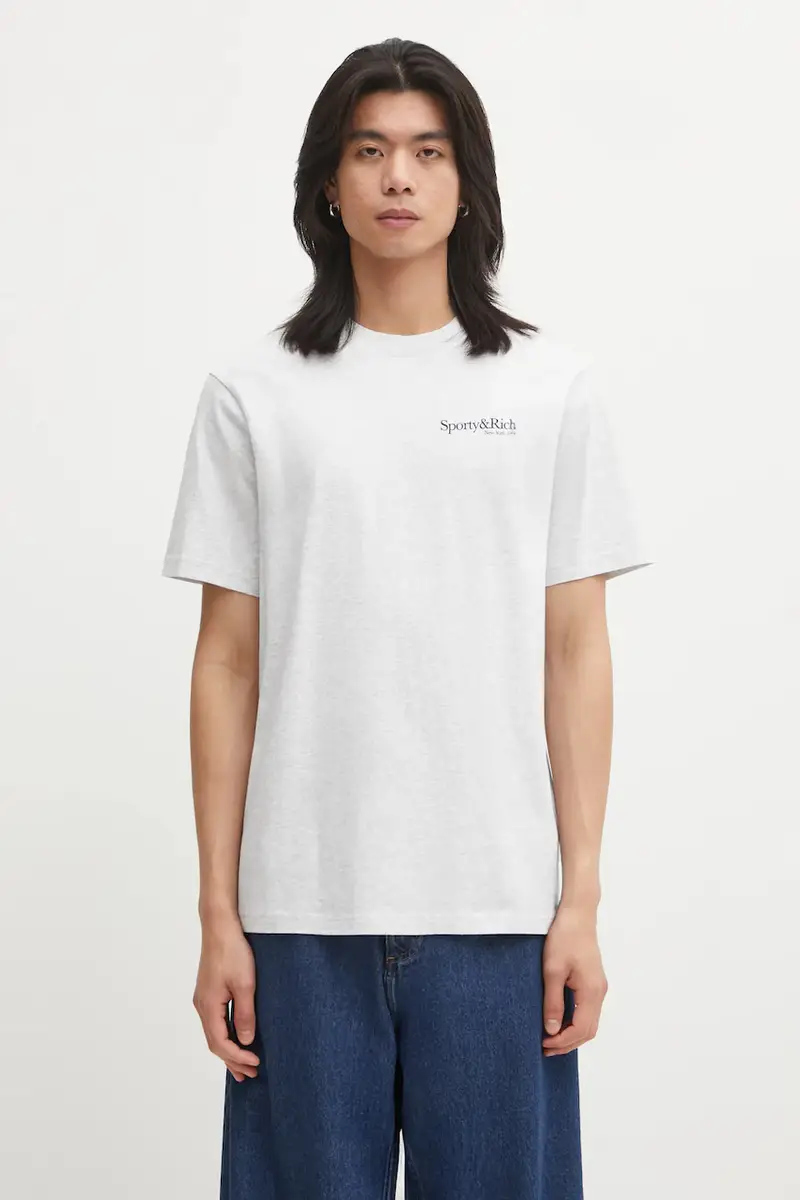 Sporty & Rich T-shirt Uomo Grigio 3830454 miniatura 3