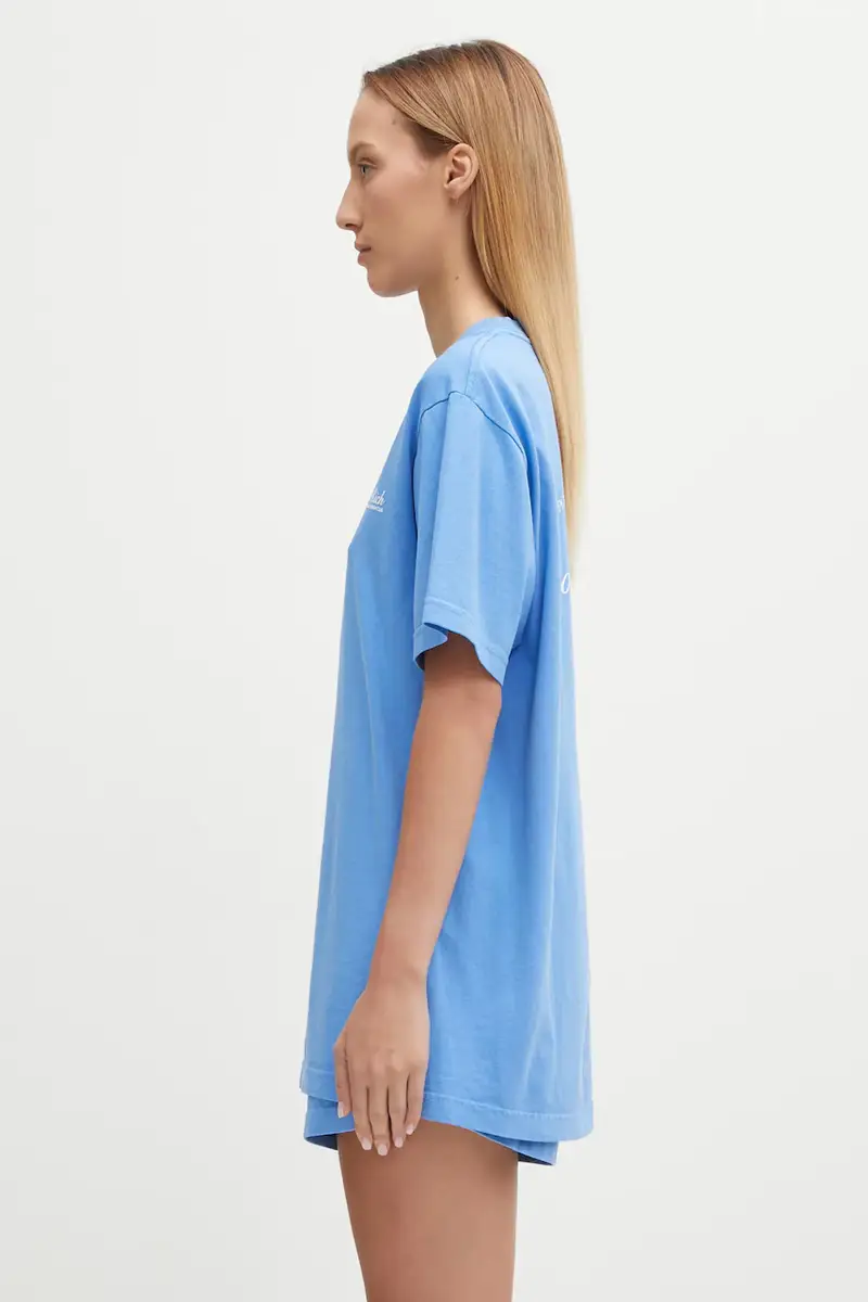 Sporty & Rich T-shirt Donna Blu 3241597 miniatura 2