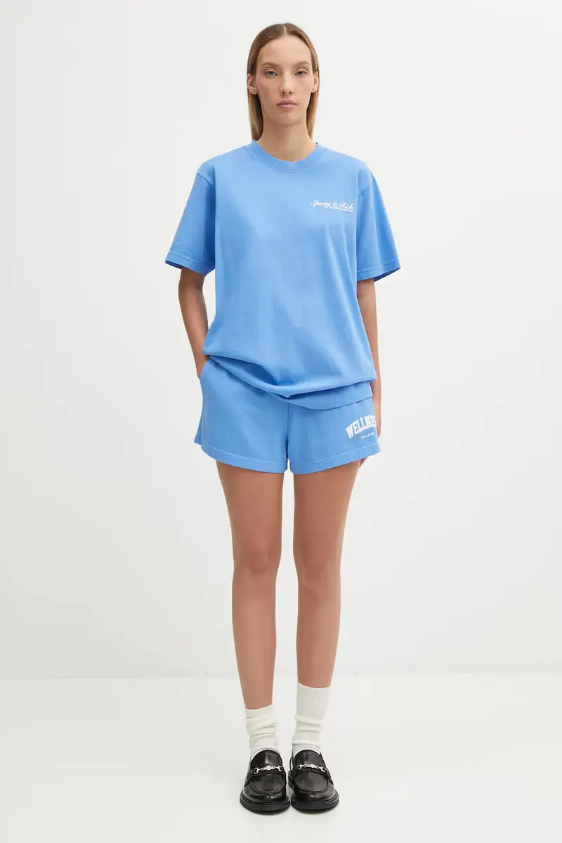 Sporty & Rich T-shirt Donna Blu 3241597 miniatura 5