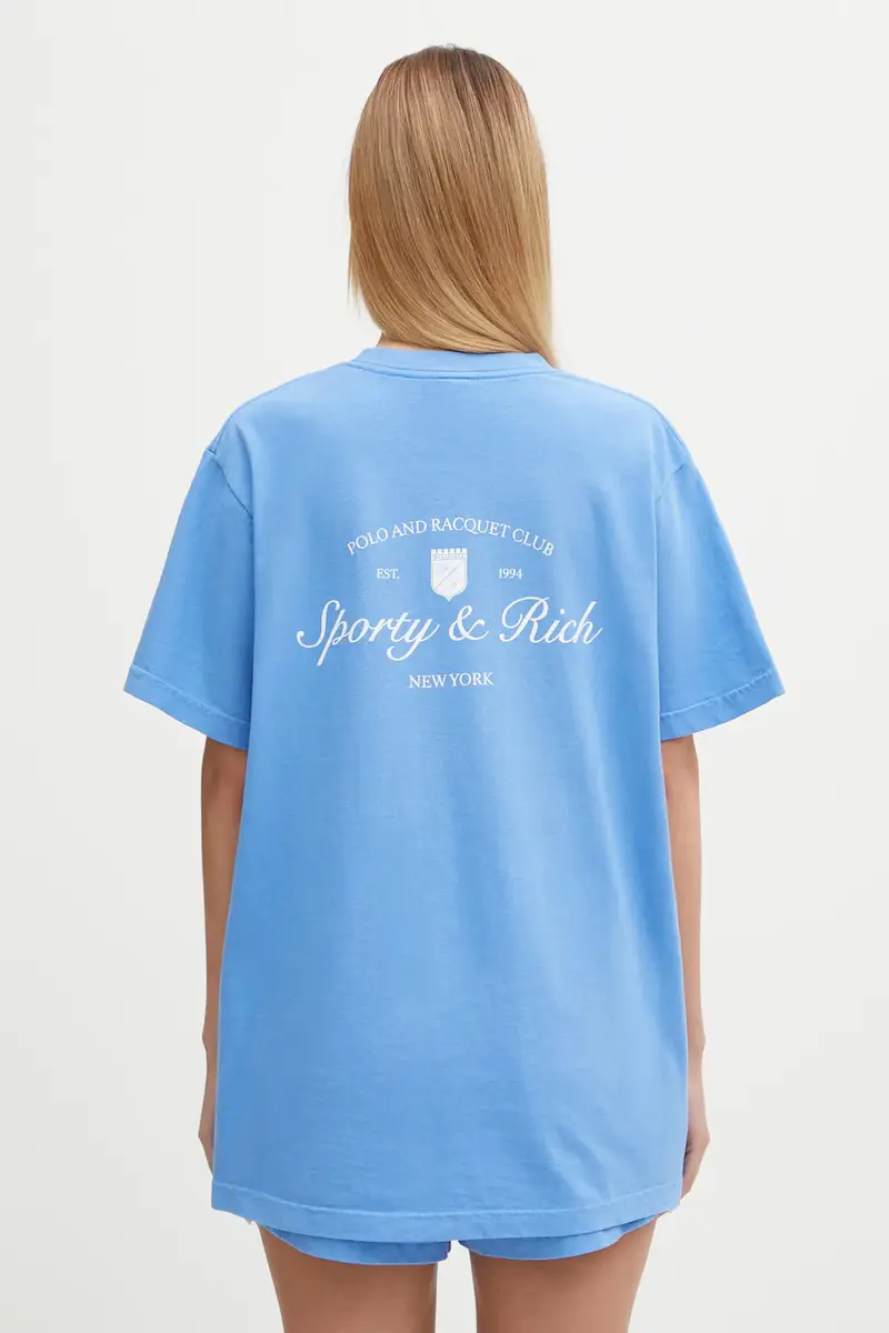 Sporty & Rich T-shirt Donna Blu 3241597