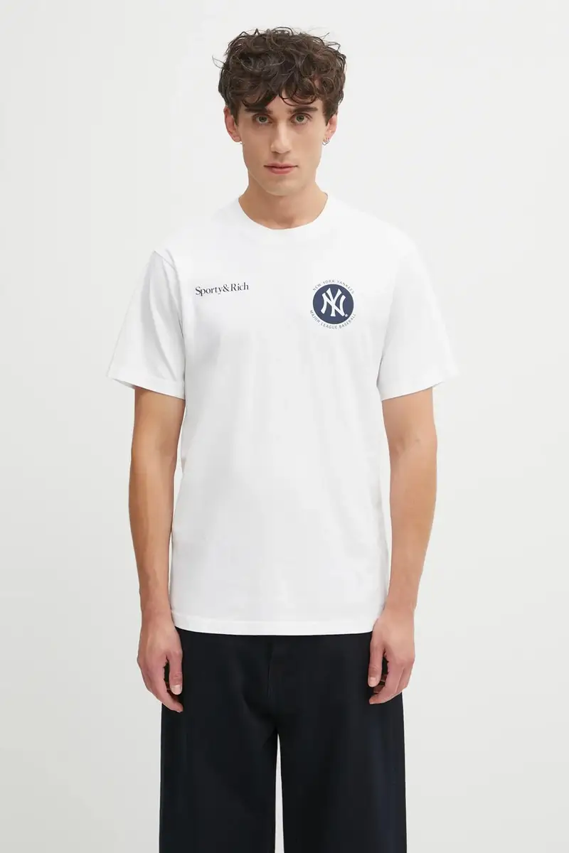 Sporty & Rich T-shirt Uomo Bianco 3241590 miniatura 3
