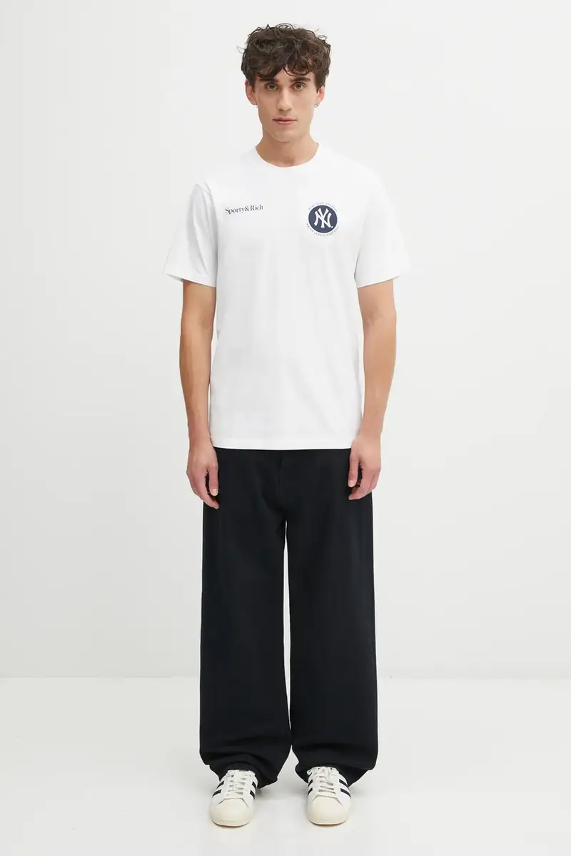 Sporty & Rich T-shirt Uomo Bianco 3241590 miniatura 5