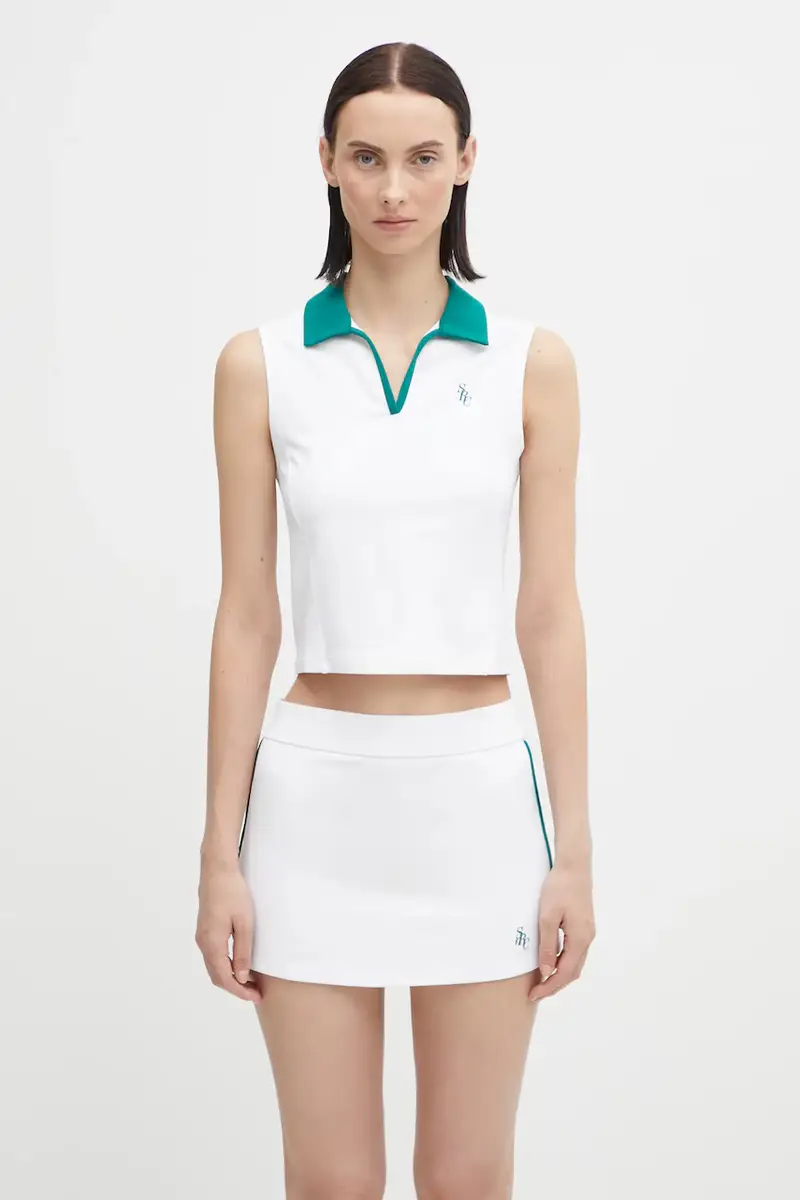 top Src Sports Polo colore bianco TO024621302WH27