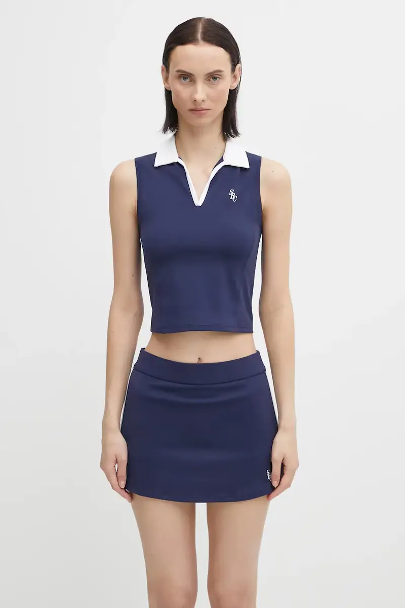 top Src Sports Polo colore blu navy TO024621302BL107