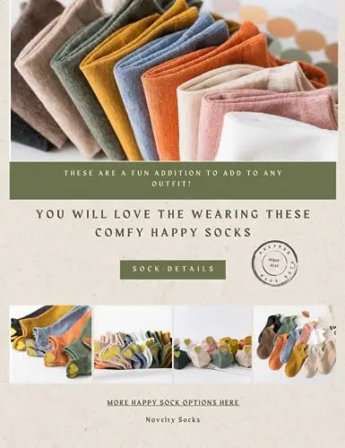 Sporzin Calzini Donna Corti 10 Paia - Cotone, Divertenti, Sportivi, Fantasmini - Sorriso, A Forma di Cuore, Cucciolo miniatura 3